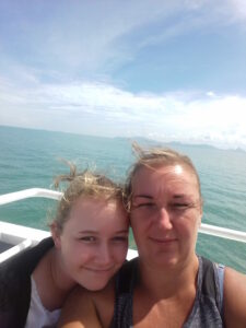 sur le pont du ferry pour kho tao